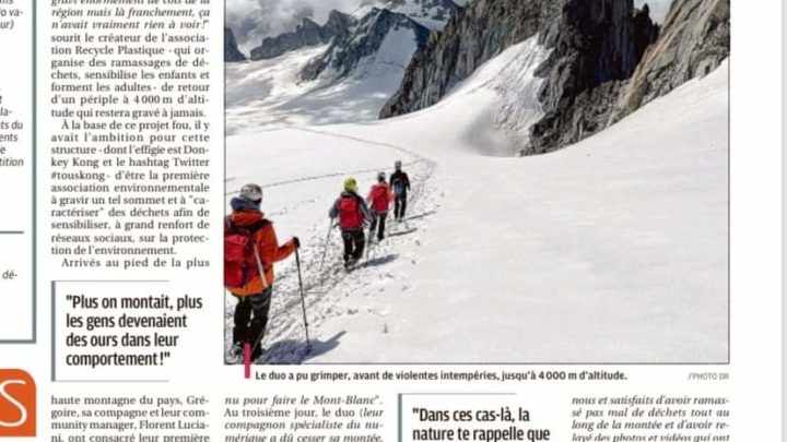 FB IMG 165813825609822635 720x405 - Le journal LA PROVENCE retranscrit l'ascension de Kong au Mont Blanc