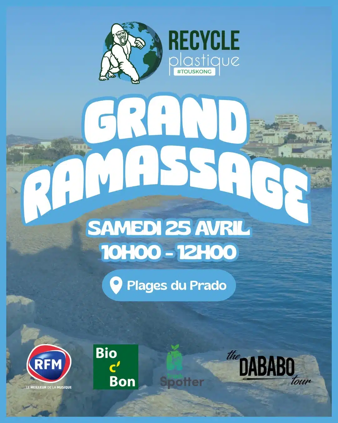 Affichage grand ramassage samedi 25 avril - Recycle Plastique Marseille